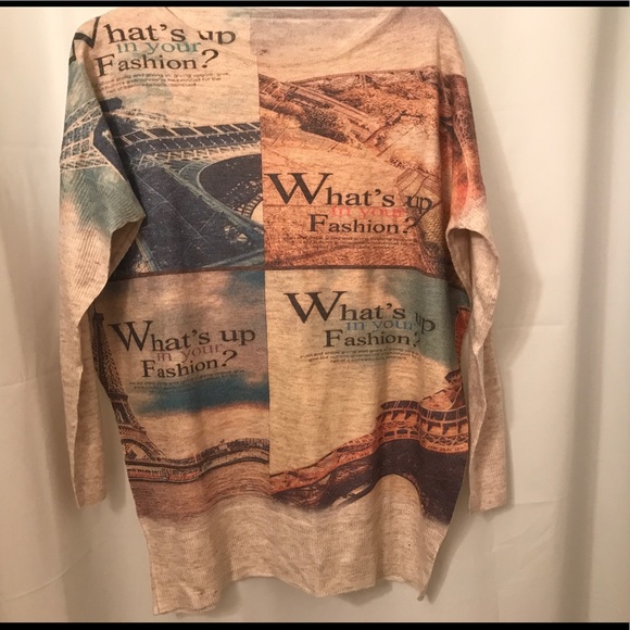 Lightweight Graphic Sweater - Picture 1 of 3